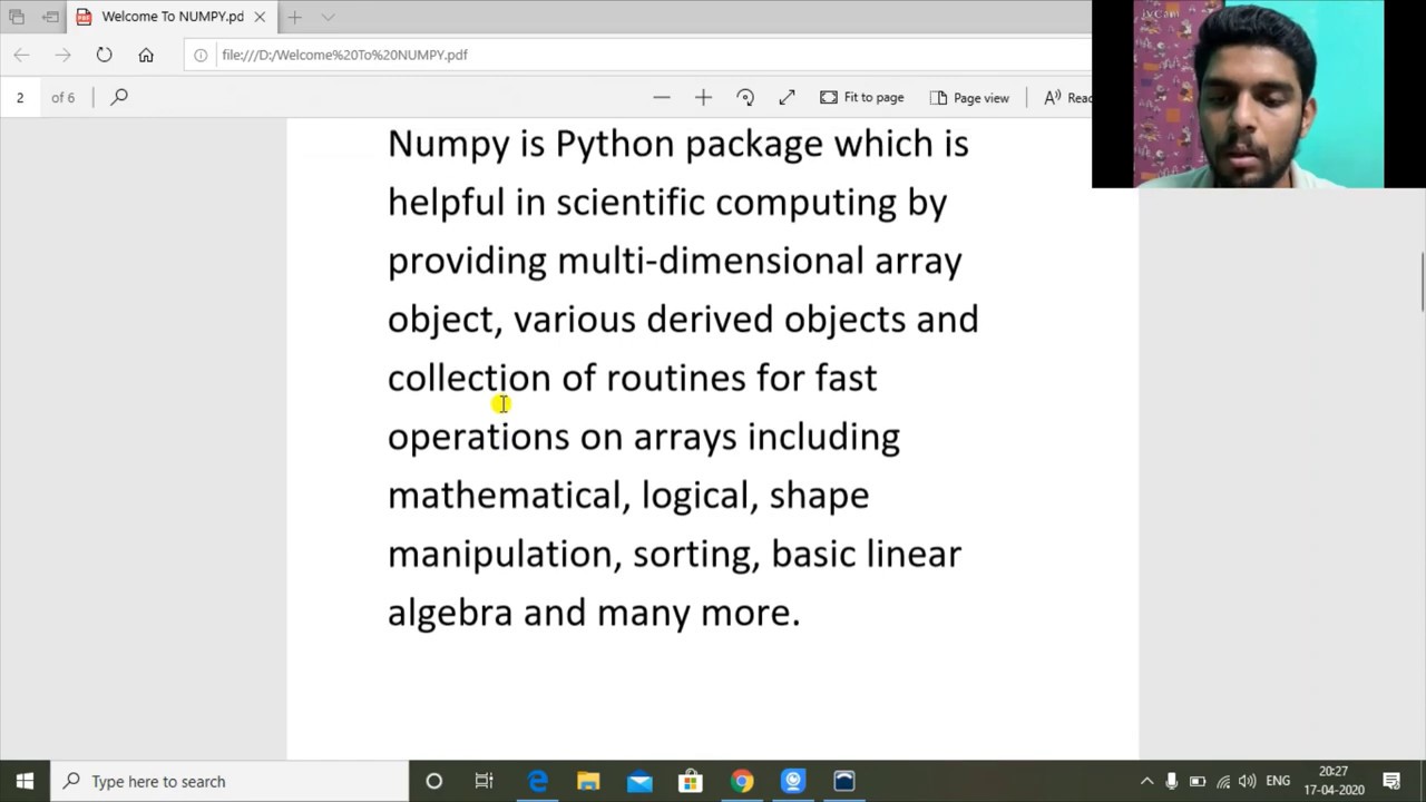 Numpy - Introduction, Creation of Arrays | Python | CS/IP 11/12 | CBSE ...