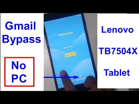 Lenovo TB7504X Tablet Gmail Bypass and Frp Reset Witout pc