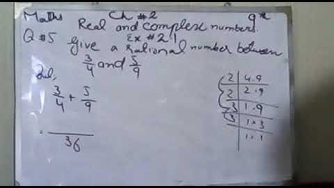 Class 9 : Maths : Chapter #2 : Real and complex numbers: Exercise 2.1 : Q# 5 + 6