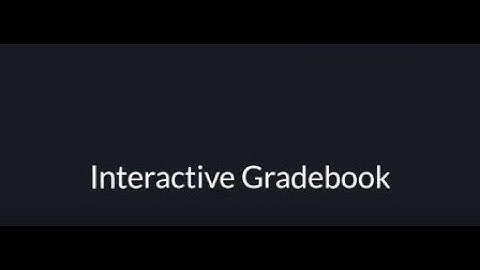 SAGE Vantage: Interactive Gradebook