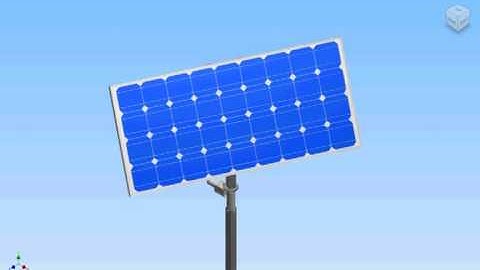 Solar Tracking Mast for RV Azimuth rotation