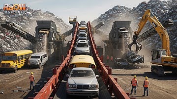 30 Most Insane Shredding & Crushing Machines That Obliterate Everything |  Scrap Processing #32