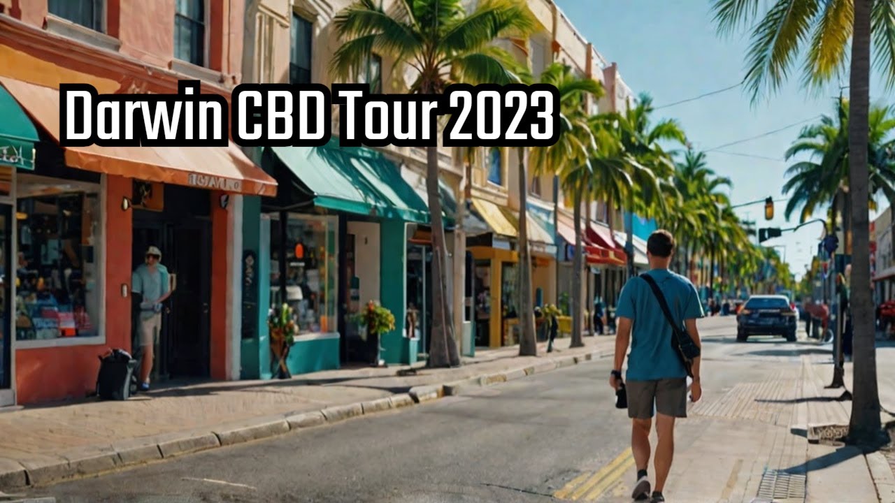 Mitchell Street Darwin 4K Walking Tour - Darwin 2023 Build up Season CBD