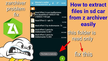 How to extract files in sd card || zarchiver problem fix|| by Andromaster | Rohitz Gaming