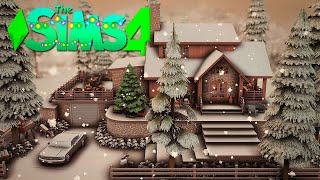 СТРОИМ НОВОГОДНИЙ НЕБОЛЬШОЙ ДОМИК В СИМС 4 - The Sims 4 House Build No CC