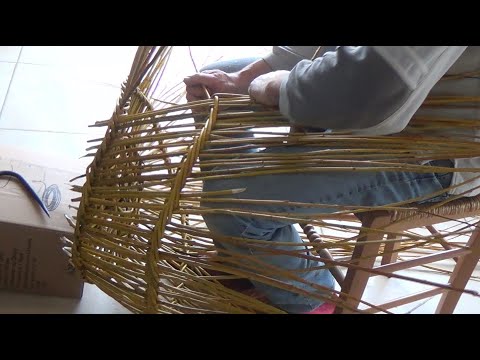 Vidéo: Artisan Colombien Qui Fabrique Des Paniers De Canne De Castille