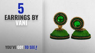 Top 10 Vani Earrings [2018]: Vani Green Designed Shine Silk Thread Earrings for Women (RK27) screenshot 4