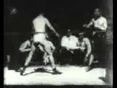 very old footage boxing Leonard v Cushing 1894