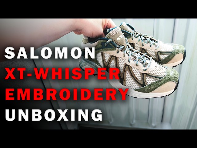 Quick Unboxing of the Salomon XT-Whisper Embroidery Sneakers