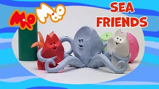 #MioMao: SEA FRIENDS! 🌊🏖️🐚 #stopmotion #nostalgia #miomaolalala