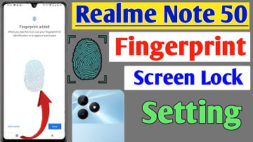 Realme note 50 fingerprint screen lock | fingerprint lock setting in Realme note/fingerprint sensor