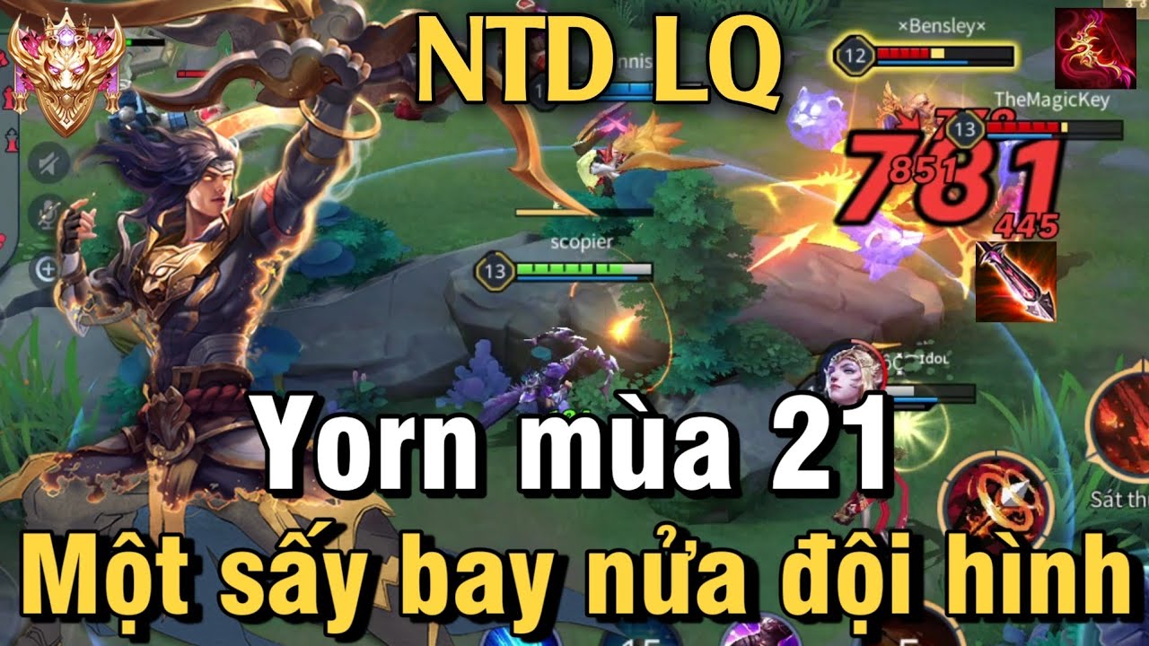 Yorn mùa 21 liên quân mobile | Cách chơi, trang bị, phù hiệu, bảng ngọc cho tướng Yorn mùa 21 NTD LQ