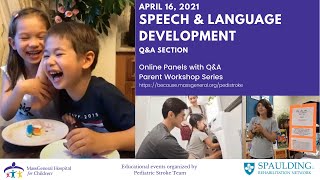 Speech and Language Development After Stroke or Brain Injury, Question & Answer Discussion