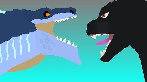 Godzilla 1984 VS Zilla Jr Stick Nodes Fight Animation