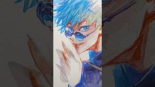 주술회전고조사토루 Drawing anime characters #anime #jujutsukaisen #shorts