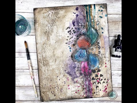 VIDEO: How To Layer Colors - Using Acrylic Inks - Kim Dellow