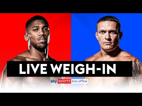 ANTHONY JOSHUA VS OLEKSANDR USYK! | LIVE WEIGH-IN ??