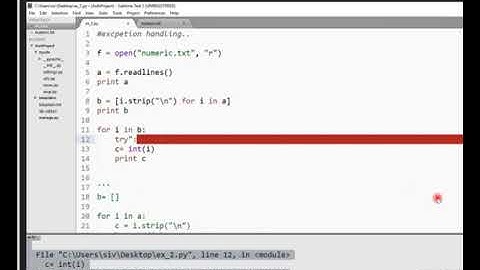 Class 22 - Exception handling & python tricks