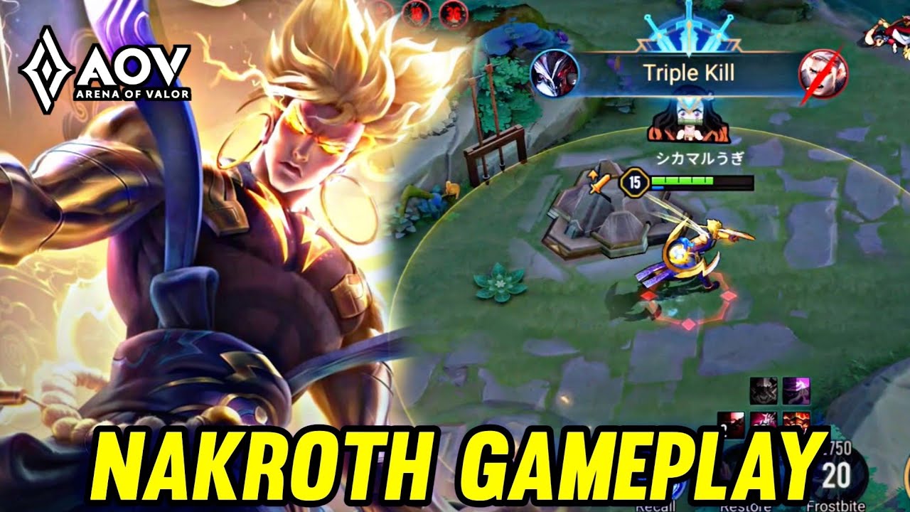 AOV : NAKROTH GAMEPLAY | WUKONG ANGRY FOR NOT GETTING BUFF - ARENA OF VALOR
