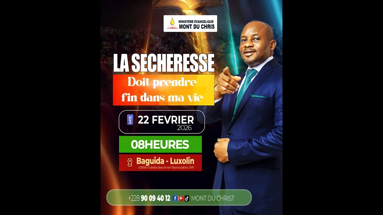 La sécheresse doit prendre fin dans ma vie