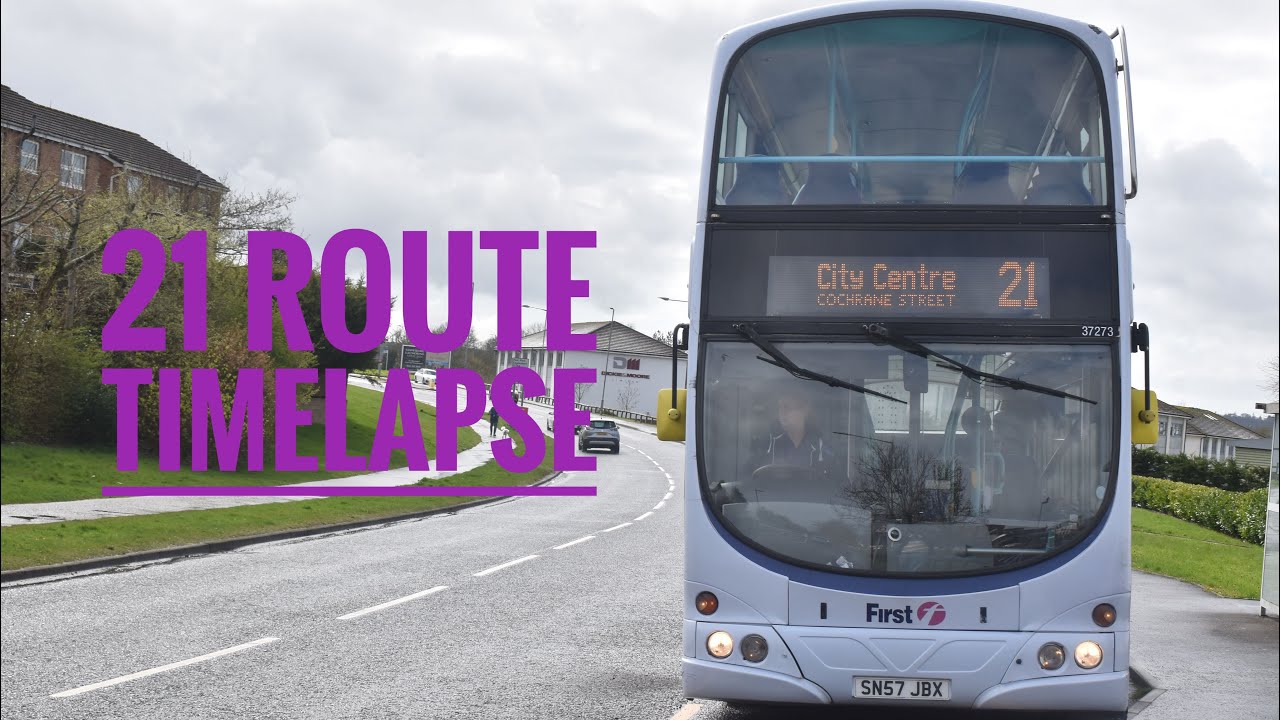 First Glasgow 21 (Hairmyres to Glasgow) Route Timelapse