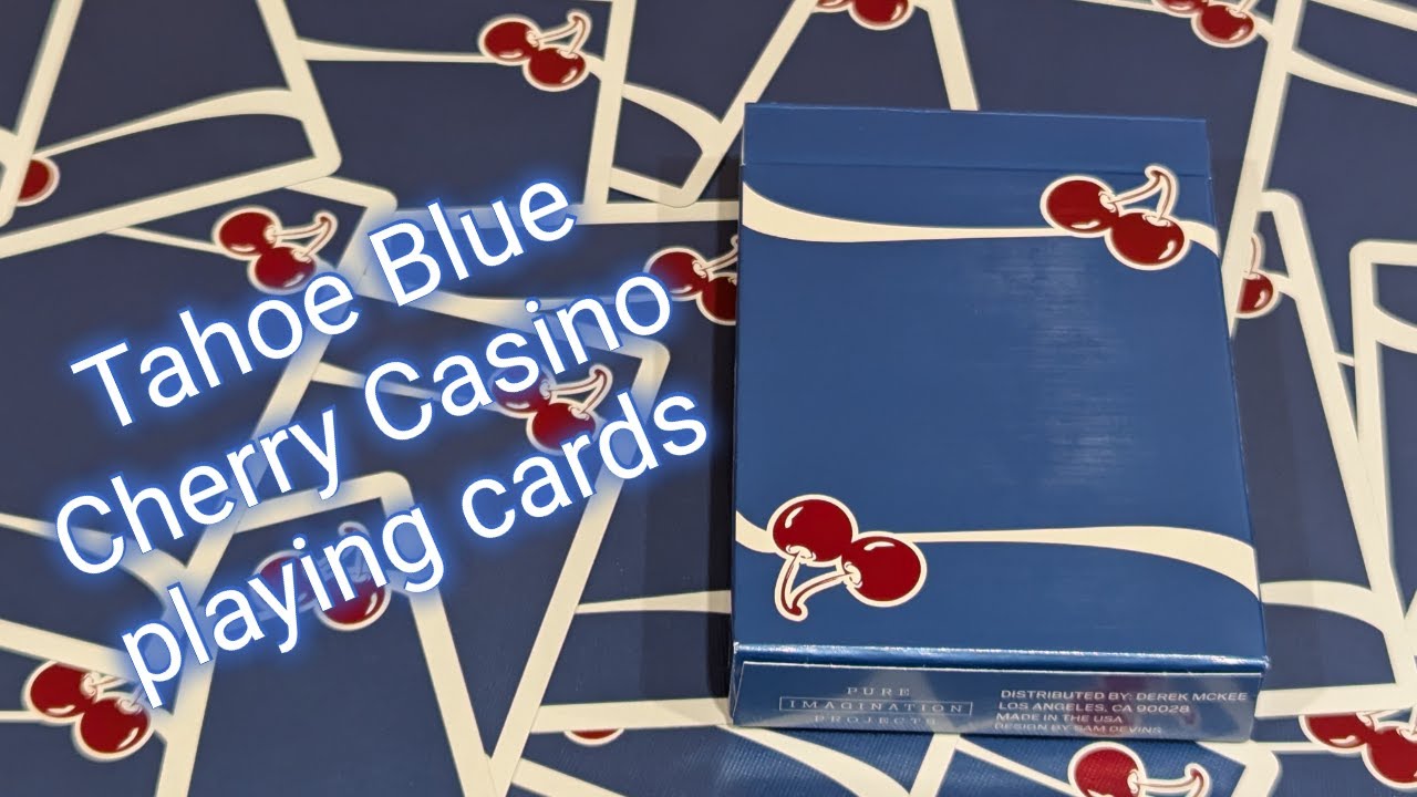 Cherry casino house deck Blue レアデック Cherry Casino House Deck Playing Cards (Tahoe Blue) by Pure