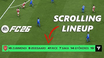 How To Enable / Disable Scrolling Lineup On FC 26