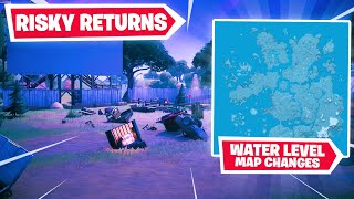 NEW SECRET Map Changes TODAY! *RISKY POI* (Water Level Decrease Week 5 Changes)