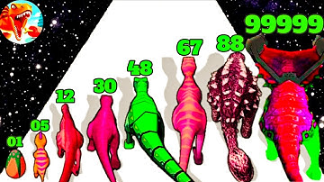 Jurassic Dino Run - Level Up Dinosaur Max Level Gameplay Part 2 (Dino Run)