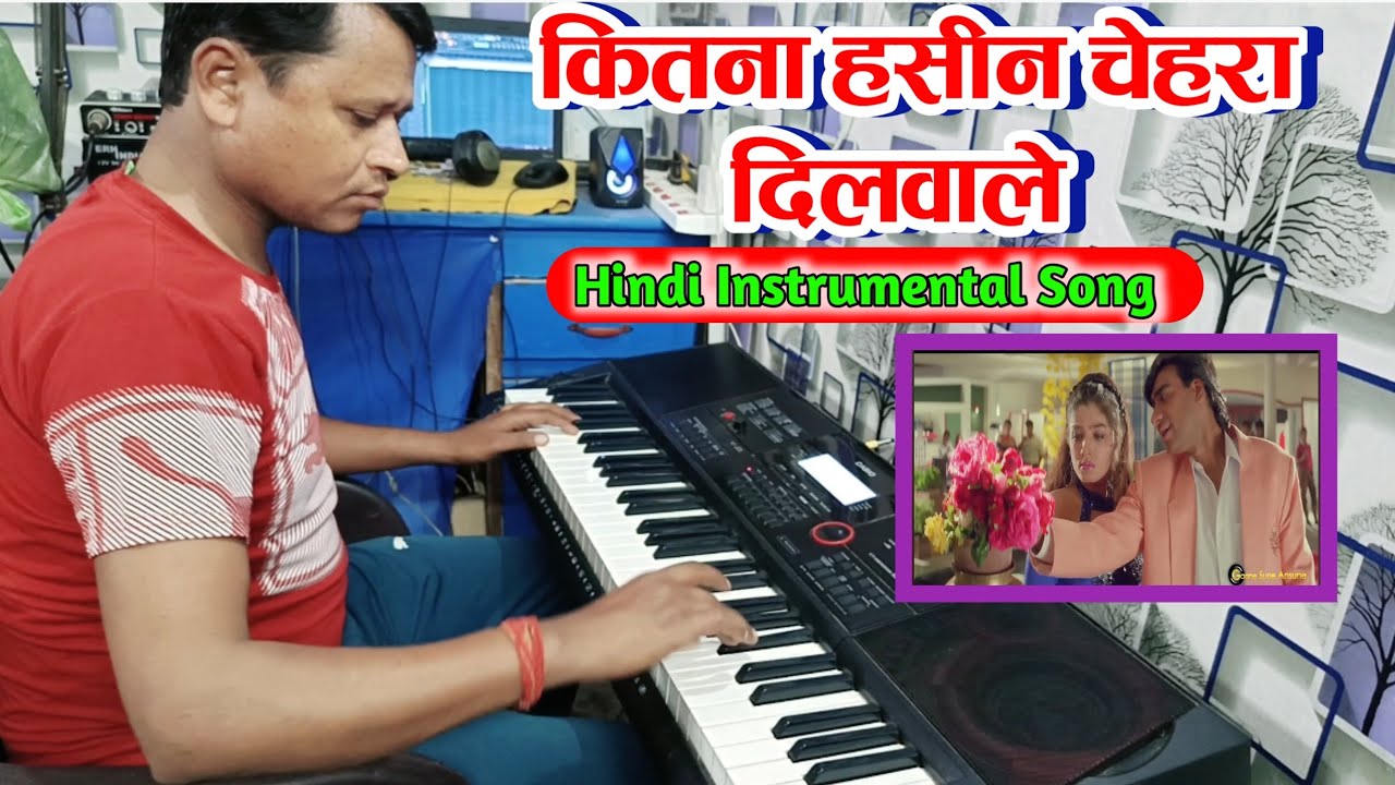 Kitna Haseen Chehra - Instrumental || Dilwale | Keyboard Cover Song | Casio Ctx8000 in