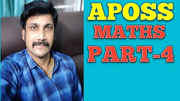 APOSS MATHS PAPER 311 ( PART -4)