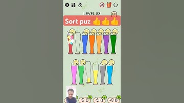 level 53 - sort puz game / challenging game #game #gaming #puzzle