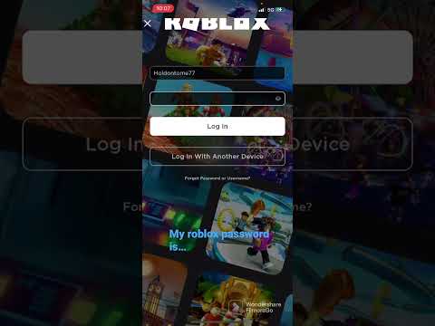 My Roblox Password Is.