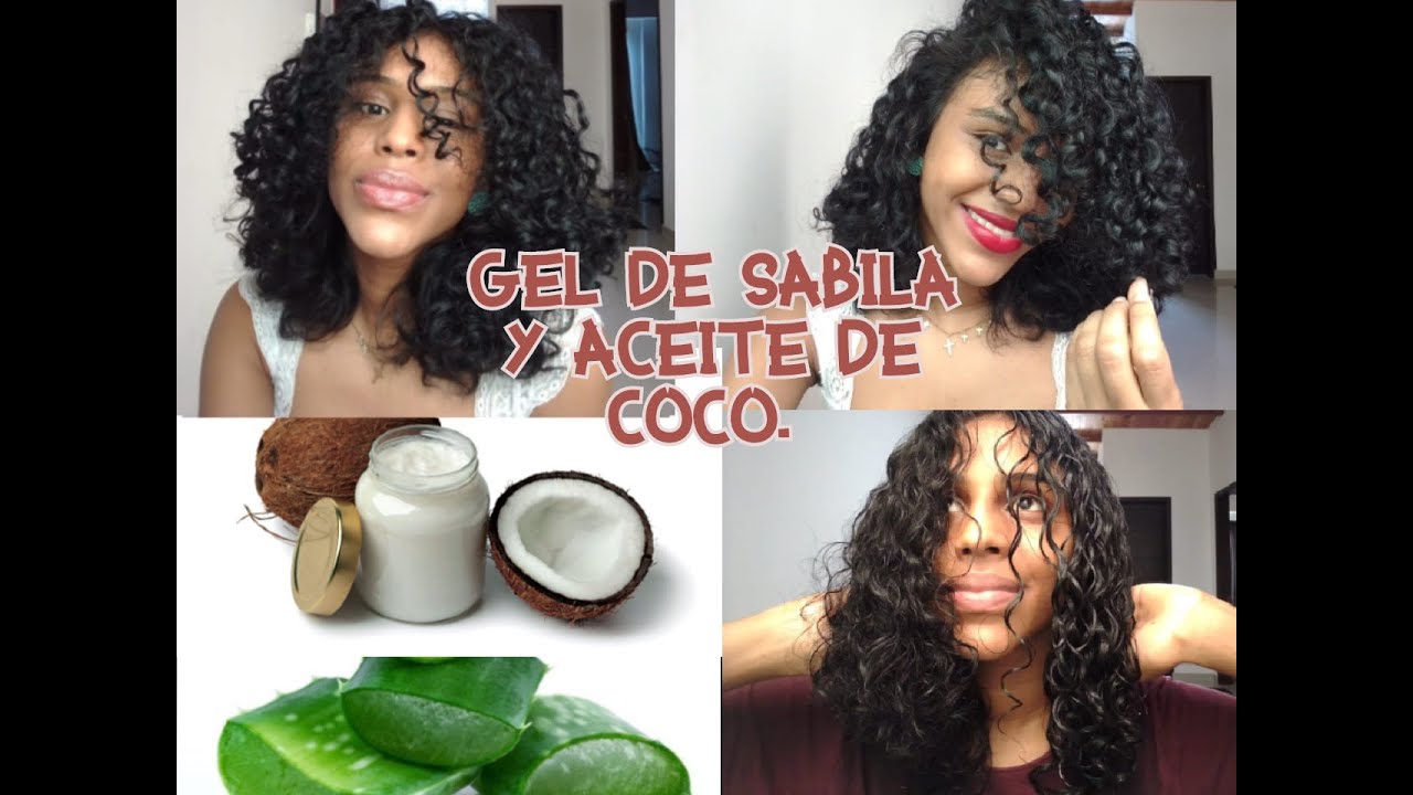 GEL de SÁBILA para CABELLO RIZADO💚😍 Definición con