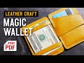 [가죽공예]요술지갑 만들기+패턴 ; [leather craft]making a magic wallet + PDF pattern