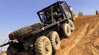 Trucks trial Europe 8x8 ; Extreme Hill-climbing moments
