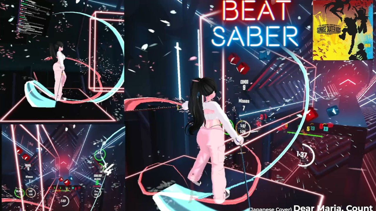 【ビートセイバー】【配信リクエスト】Dear Maria, Count Me In (Japanese Version) - Sunrise Skater Kids ／ Mapper Bytrius