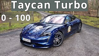 Porsche Taycan Turbo, 0 - 100