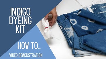 Indigo Dyeing Kit - Video Demonstration / Instructions - The Arty Crafty Place