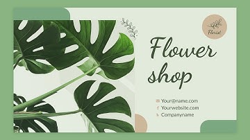 Flower Shop PowerPoint Presentation Template