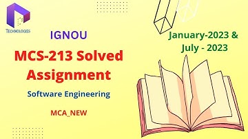 MCS-213  Solved Assignment Jan-23/July-23 || MCA_NEW || IGNOU || Dalaltechnologies