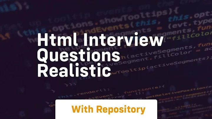Html interview questions realistic