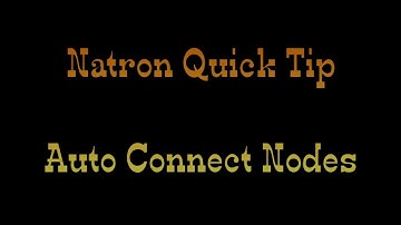 Natron Quick Tips - Auto Connect Nodes