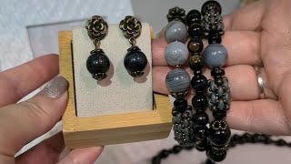 картинка: Бейл своими руками. Плетеная бусина, два браслета и серьги из серии Невеста сокола.