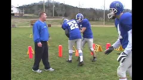 Running the Football Option Play in an I Formation