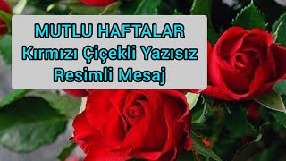 Hafta Başien Yeni̇mutlu Haftalari̇yi̇ Günlerresi̇mli̇ Mesajkirmizi Çi̇çekli̇yazisiz Mesajlar
