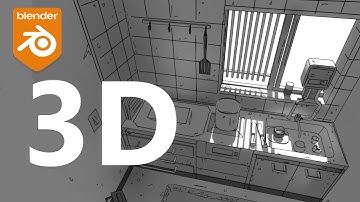 Turn 2d art to 3d Environment In Blender | Tutorial