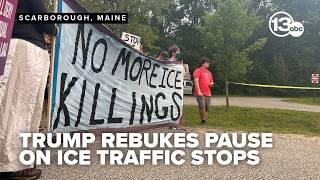 Trump says ICE should continue traffic stops after deadly shootings prompt pause