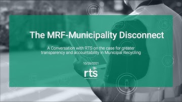 SWEEP Webinar | The MRF-Municipality Disconnect: A Conversation with Recycle Track Systems