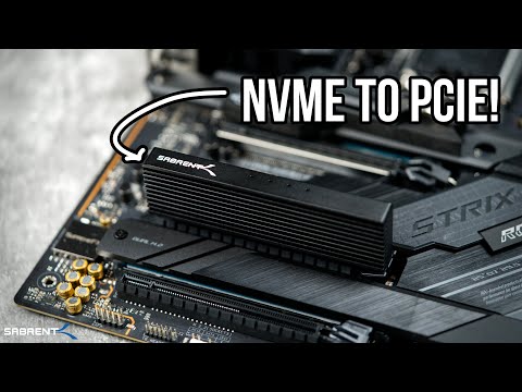 SABRENT NVMe M.2 SSD to PCIe X16X8X4 Card